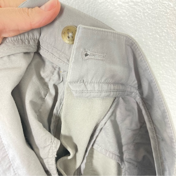 James Perse Pleated Culotte Crop Pants 27 Jersey Matte Gray Cotton Capri - Picture 13 of 16